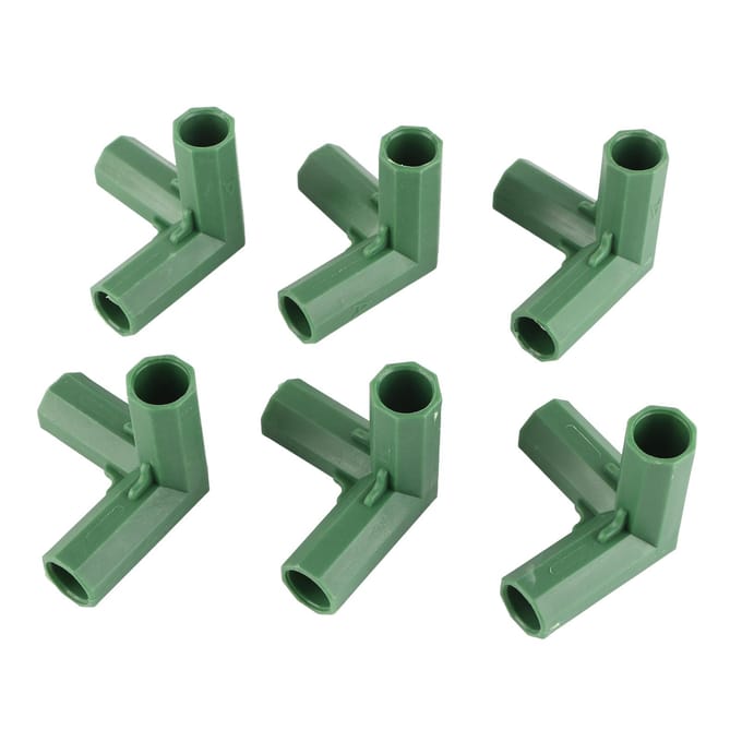12 STUKS 16mm Tuinbouw Frame Connector Plastic Kas Frame Connectoren voor Druiven Zonnescherm Schuur gray