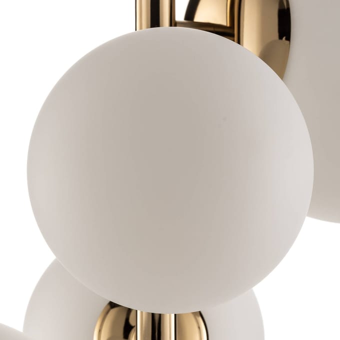 ALDEX Hanglamp Dione, 4-lamps, goudkleurig