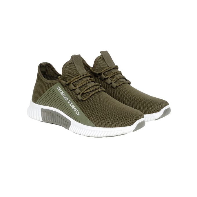 Crosshatch Heren Nimbus Trainers (Olijf)