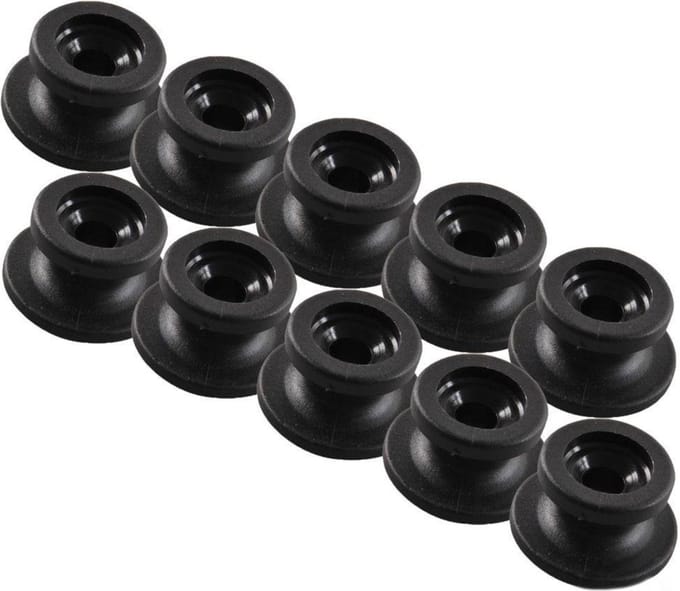 ProPlus Koordhouder - Rond - Kunststof - Zwart - 10 stuks