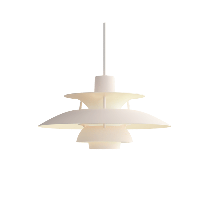 Louis Poulsen PH5 mini hanglamp Monochroom 2024 - pale blush
