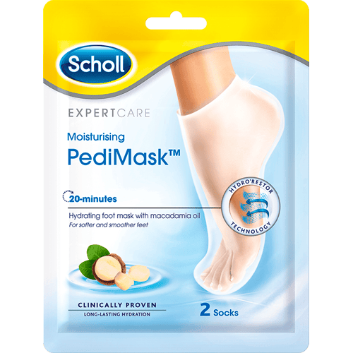 Scholl Hydraterend Voetenmasker Macadamia Olie 1 paar