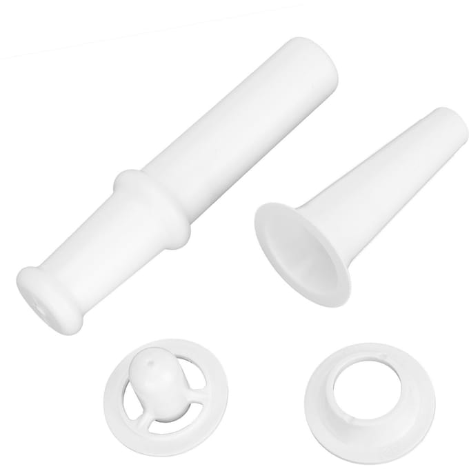 Universele Voedselduwer Worstvuller Mondstuk Kubbe Opzetstuk Kit voor 5# Vleesmolen white