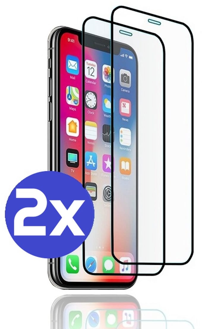 ArmorDrop Full Guard Screenprotector Geschikt Voor iPhone 11 Pro Max / XS Max - Gehard Glas - 2 Stuks
