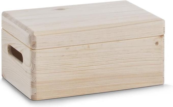Zeller Houten kist 30x20x14 cm met deksel