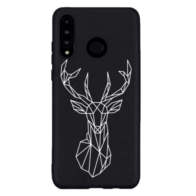 Mocaa Huawei P30 Lite Hoesje Elk Zwart