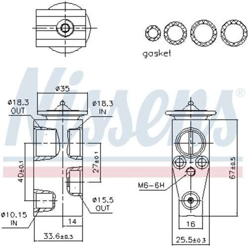 Expansieventiel, airconditioning NISSENS 999491