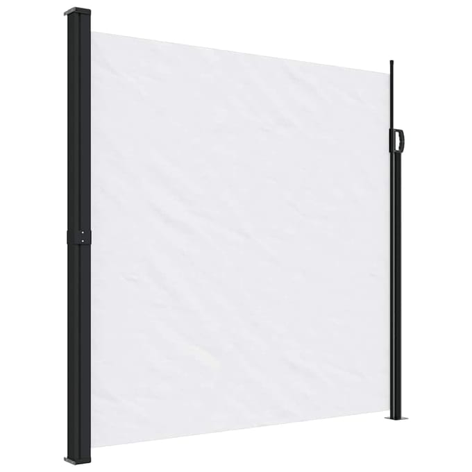 vidaXL - Windscherm - uittrekbaar - 200x300 - cm - wit