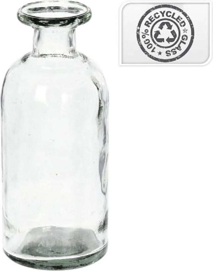 VAAS HELDER - GERECYCLED GLAS - Ø9X20 CM