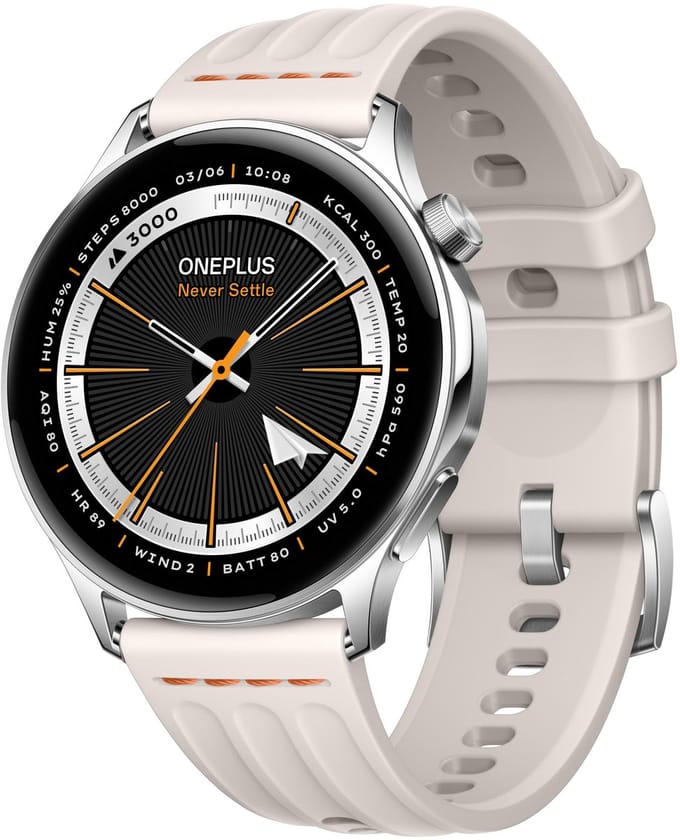 One Plus Watch Lite - Smartwatch - Zilverkleurig Steel