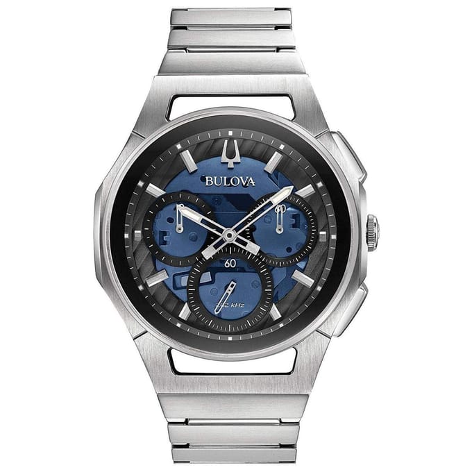 Bulova CURV 96A205 Horloge - Staal - Zilverkleurig - Ø 41 mm