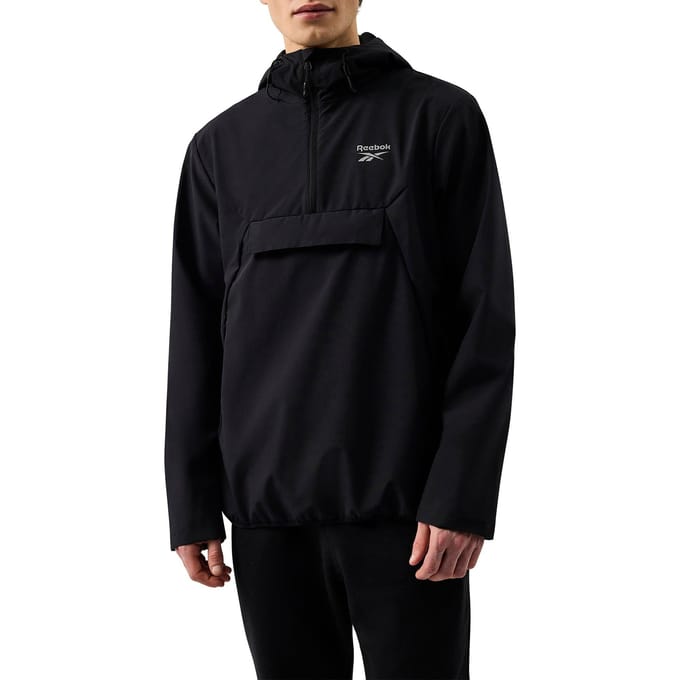 Reebok Heren Burbage Overhead Windrunner Jacket (Zwart)