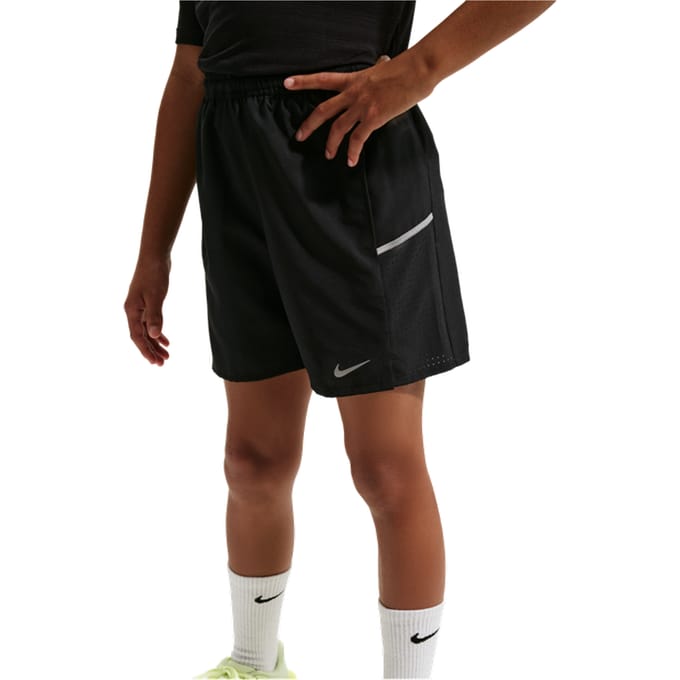 Nike Miler Korte Broeken Kinder - Zwart - Maat 122 - 128 CM - Poly Woven