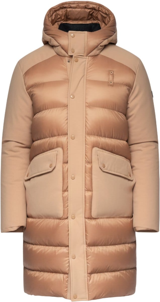 OMBRE Jas - Polyamide - Drukknopen - Effen Koffie S