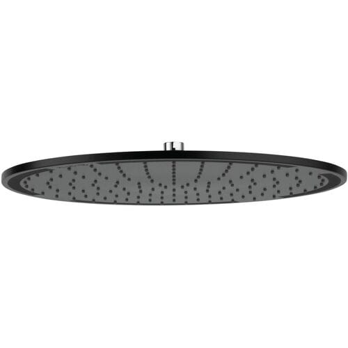 Kludi A-Qa - Hoofddouche 400, 1 jet, zwart mat/chroom 6434087-00