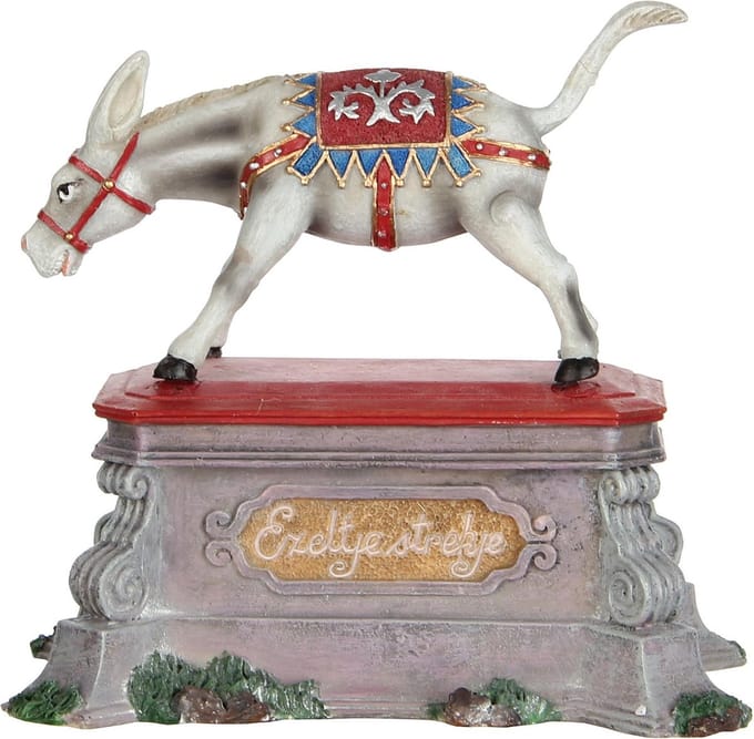 LuVille Efteling Miniatuur Ezeltje Strekje - L11 x B7 x H10 cm