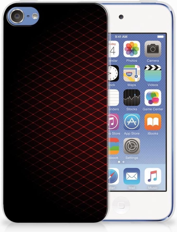 Apple iPod Touch 5 | 6 TPU bumper Geruit Rood