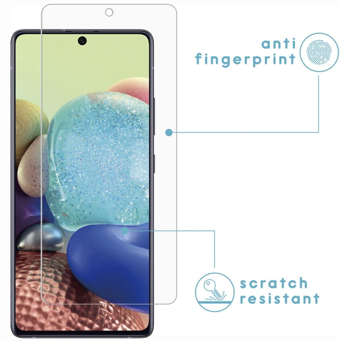 imoshion Screen Protector - Geschikt voor Samsung Galaxy A72 / M53 - Screenprotector Gehard Glas 2 Pack