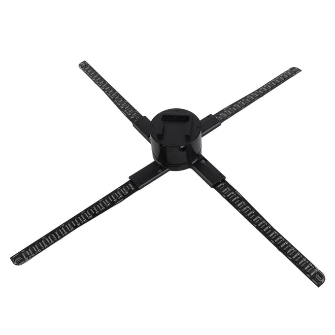 3D Hologram Ventilator 678 LED APP WiFi Bluetooth Afstandsbediening 22 Inch Holografische Projector Ventilator voor EU Plug