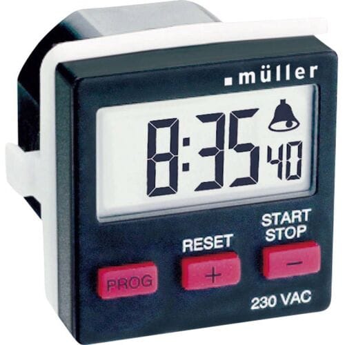 Müller 21439 Fronttafelinbouw-schakelklok Digitaal