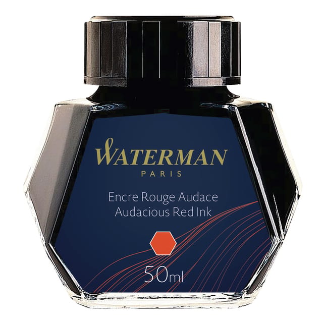 Waterman vulpeninkt | gedurfd rood | fles van 50 ml