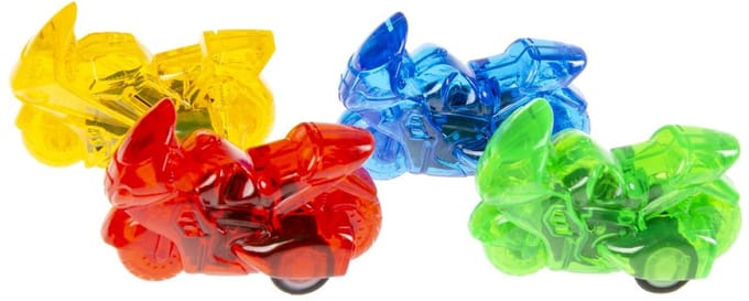 Duckiez Racemotor Transparant Pullback - 36 stuks