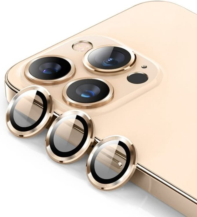 Solidenz Camera Lens Protector - Geschikt voor Apple iPhone 13 Pro / 13 Pro Max - Goud