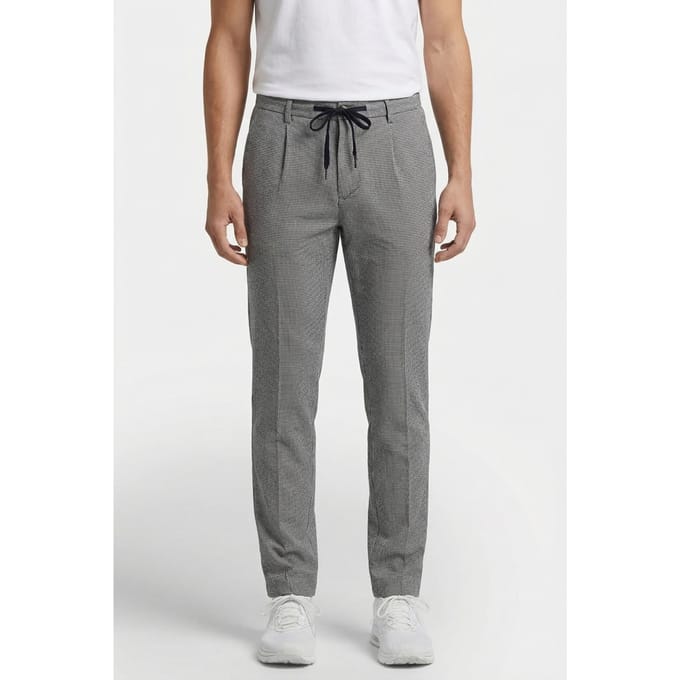 Dstrezzed Ds-logan Micro Check Dk. Navy Taglia: 30 | Pantaloni Outlet | Uomo | Blu