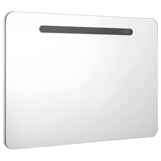 vidaXL - Badkamerkast - met - spiegel - LED - 80x9,5x55 - cm