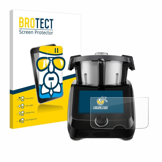 Screenprotector voor SilverCrest Monsieur Cuisine Smart BLACK EDITION Beschermglas transparant