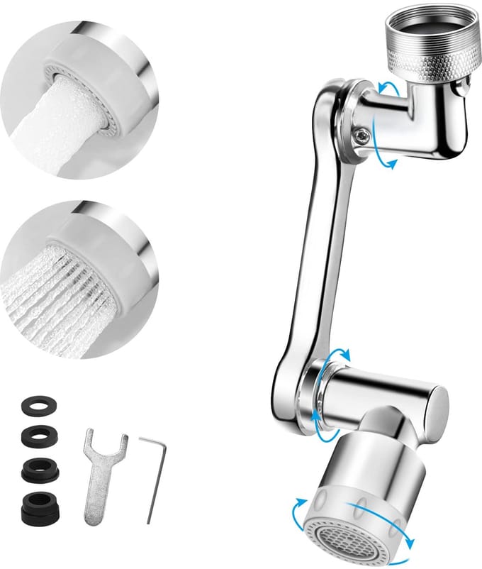 Kraan Beluchter Draaibare Spuitkop - Waterbesparend en Multifunctioneel - 1 stuk