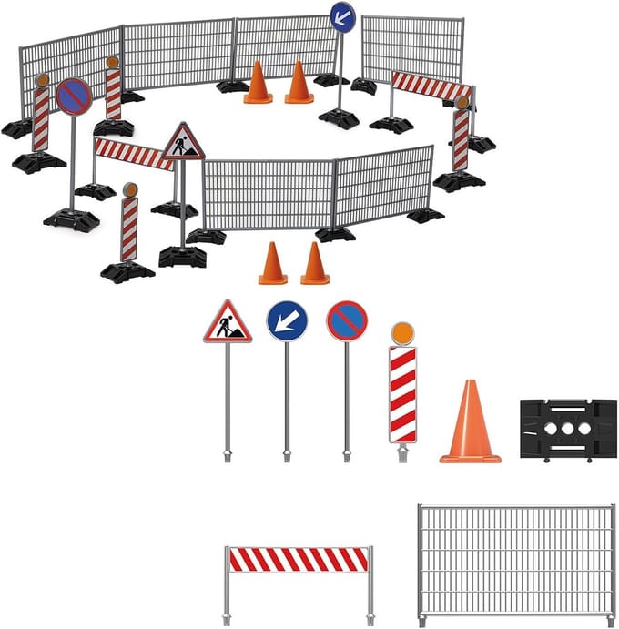 Bouwplaats Set - Speelgoed Verkeer - Kinderspel - Gedetailleerd Ontwerp - Schaal 1:20