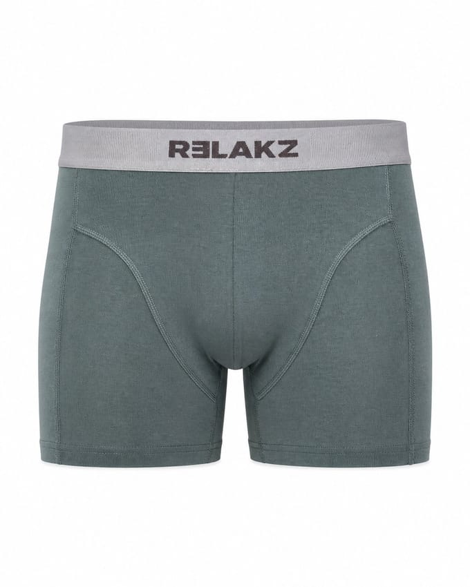 RELAKZ Heren Boxershorts Lenzing Modal 2-pack Oil Green S