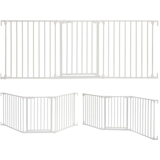 Barriere de sécurité enfant - Discovery 3 - DREAMBABY - 74,5 cm a 1,95 cm - Blanc