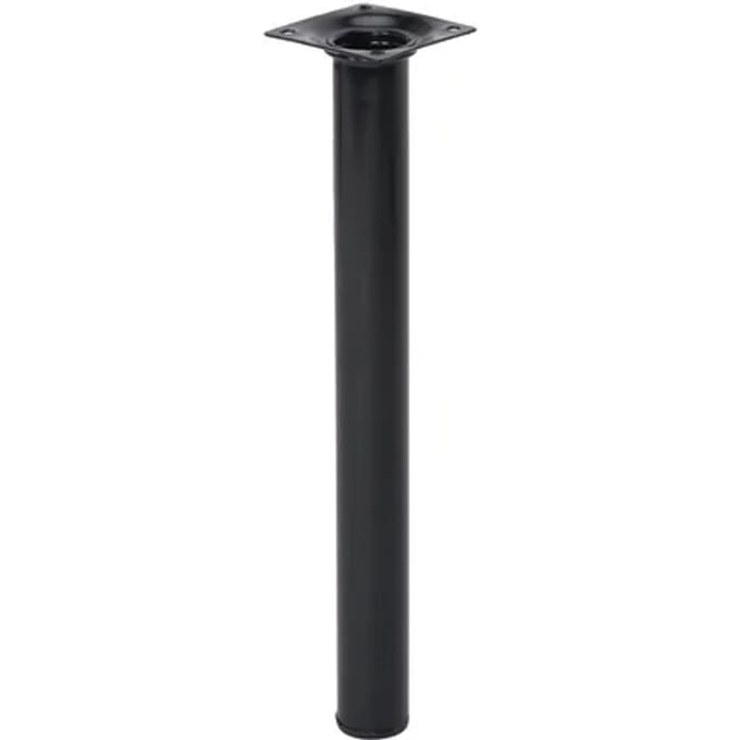 Duraline Meubelpoot Rond Staal 3x30cm Zwart