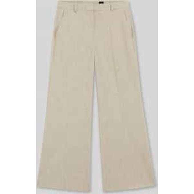 Korte fit broek met uitlopende pijp model 'TALIA-CROP'