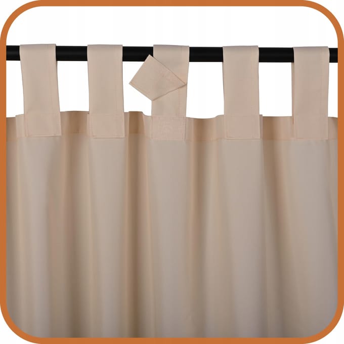 Waterdicht Terras Gordijn Jas Beige 155x260 cm met Klittenband