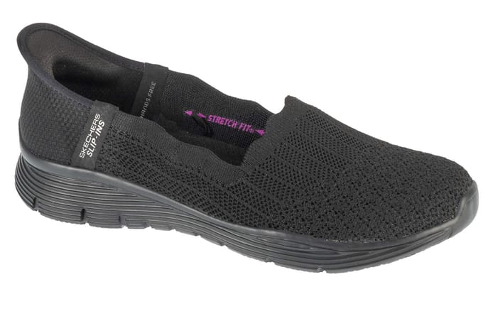 Skechers Slip-ins: Seager dames instappers zwart - Maat 39 - Extra comfort - Memory Foam