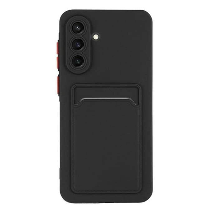 CaseBody Samsung Galaxy A56 Telefoonhoesje met Kaarthouder Zwart