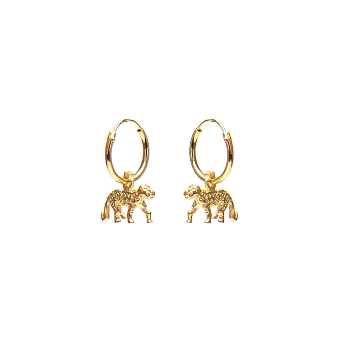 Karma Hoops Symbols Tiger Silver Oorknoppen