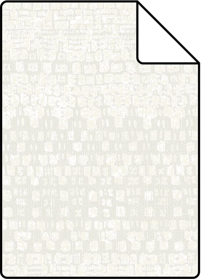 Proefstaal Origin Wallcoverings behang dierenhuid structuur wit - 26,5 x 21 cm - 347351-S
