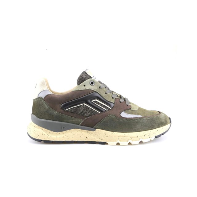 Floris Van Bommel Sfm-10154 De Treener Sneakers - Textiel - Heren - Groen - Maat 44⅔