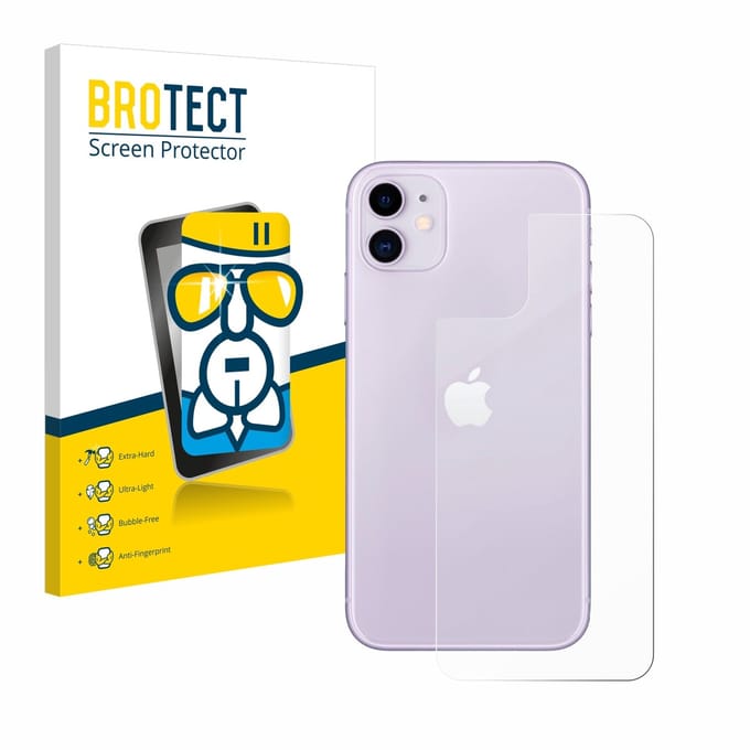 Screenprotector voor Apple iPhone 11 (Achterkant) Beschermglas transparant