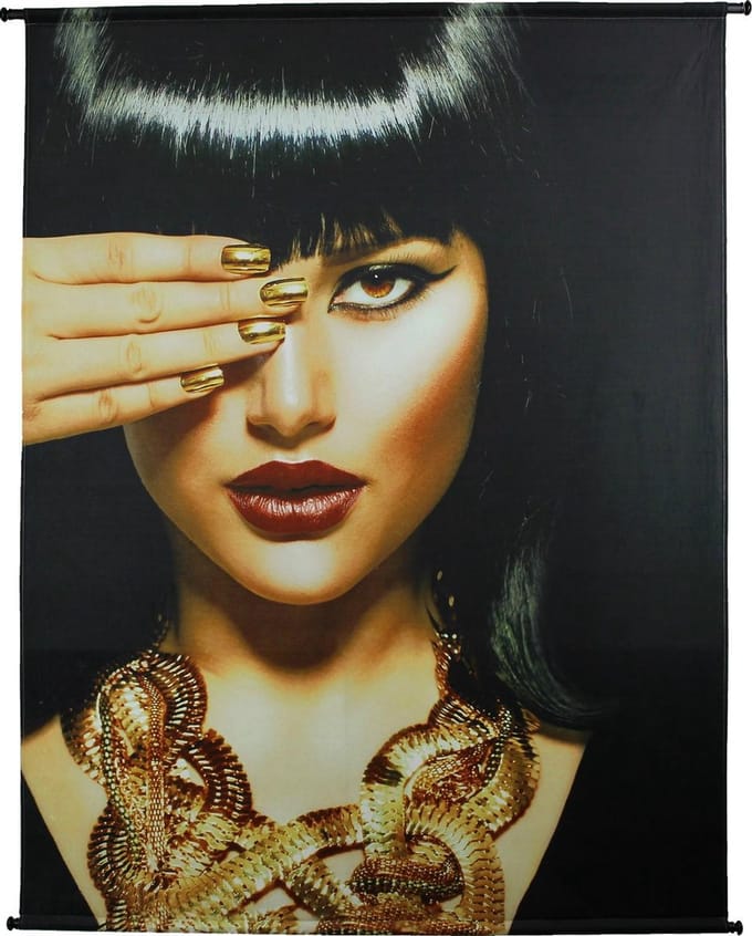 HD Collection Wanddoek Cleopatra Goud 140x3x170cm