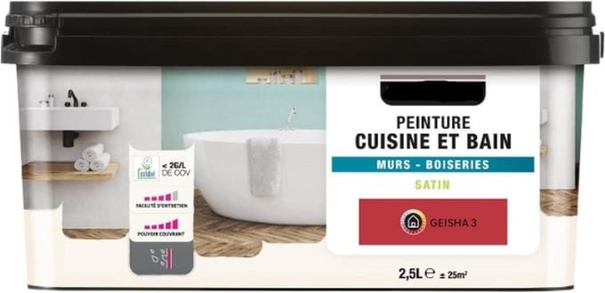 Muurverf voor keuken en badkamer 2,5L