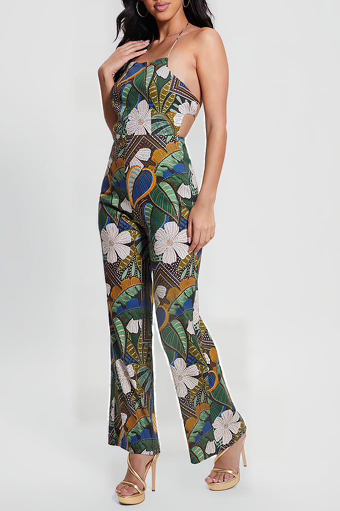 GUESS Eco Lori Jumpsuit Tropical Traveler Größe: M | Jumpsuits Outlet | Damen