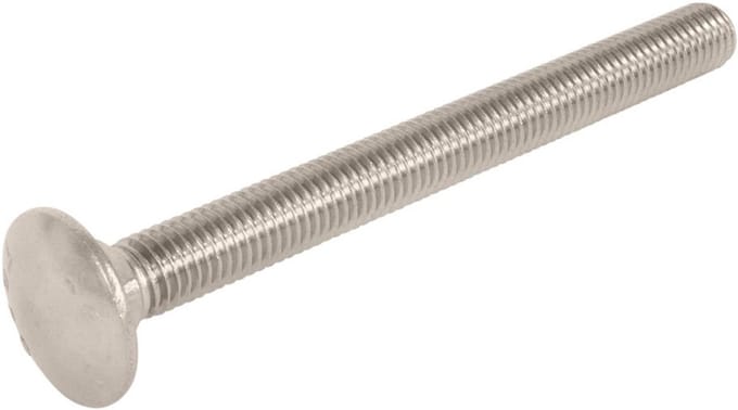 Slotbout M8 x 40mm - RVS - DIN 603 (50 stuks)