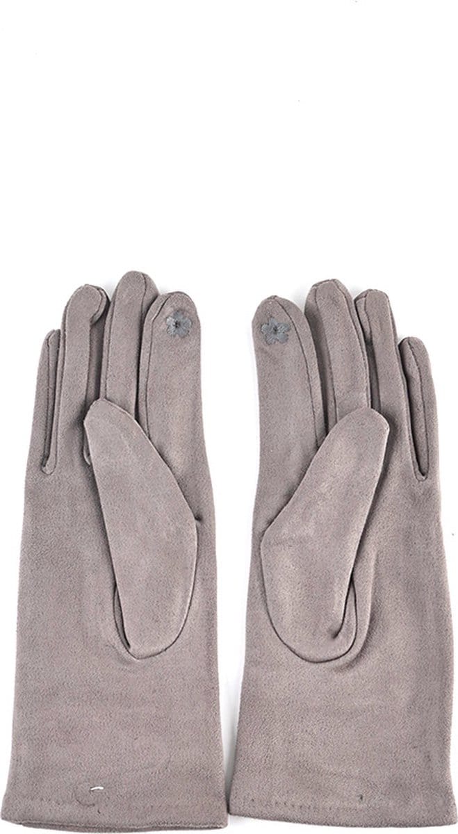 Giuliano suedine handschoenen - Winter - Suedine - Grijs