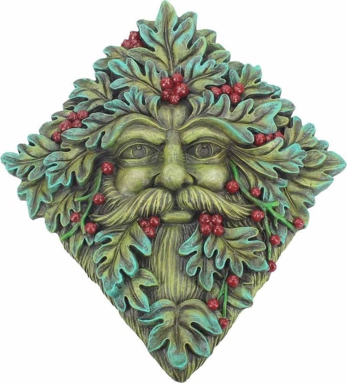 Nemesis Now Muurdecoratie Berry Beard - Green Man - Multicolours