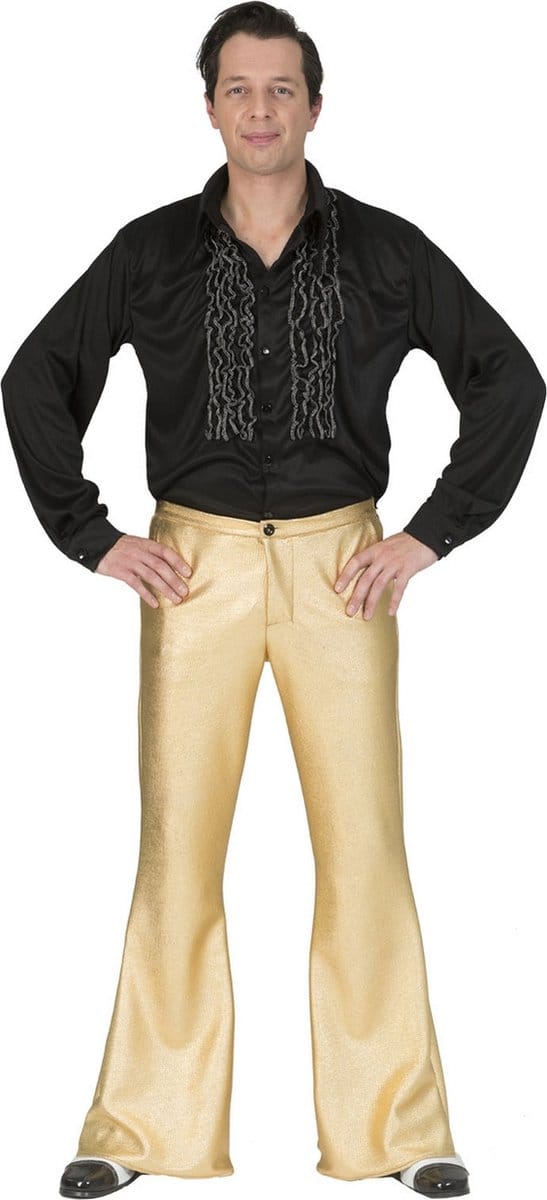 Disco broek Fever goud